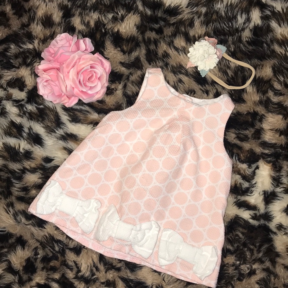 Baby Girl Pink Dress w/ Bows